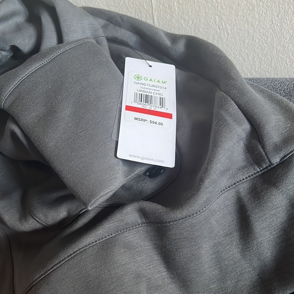 NWT Women's Gaiam Hudson Hooded Open-Front Wrap - Picture 11 of 11